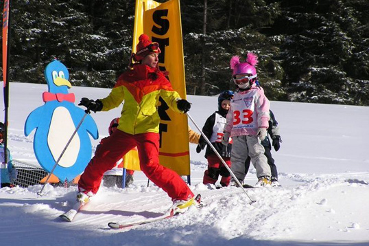 Skigebied voor kinderen in Cerny Dul
