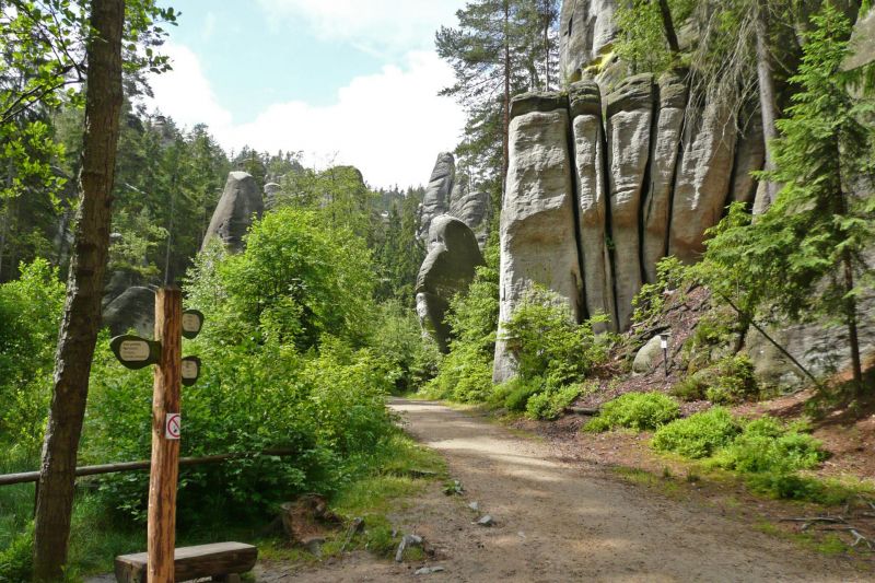 Adršpach Teplice rotsen mooi uitstapje in het Reuzengebergte