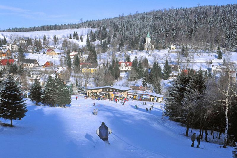Skigebied in Bedrichov