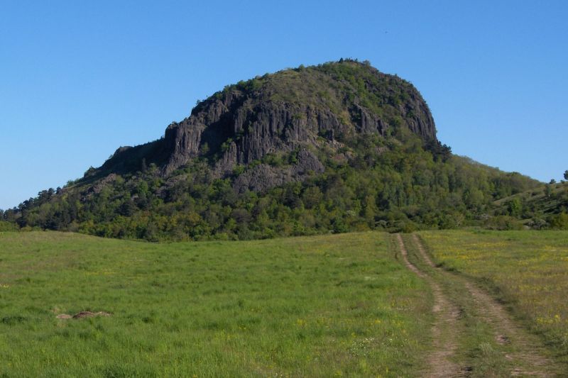 Bořeň heuvel in het Ertsgebergte