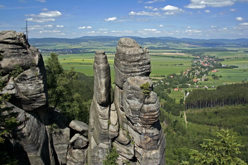 Broumovske Steny in Tsjechië