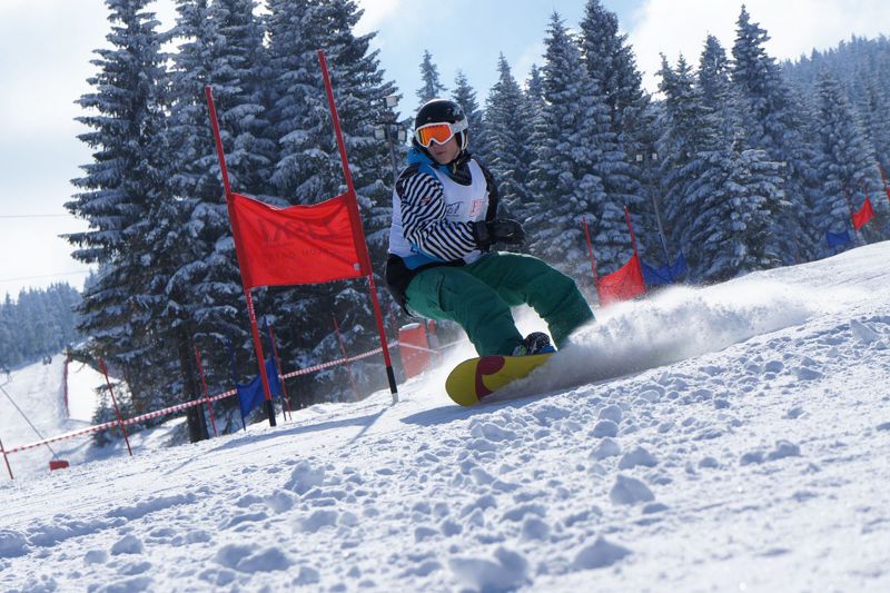 Klínovec-Boží Dar snowboarden