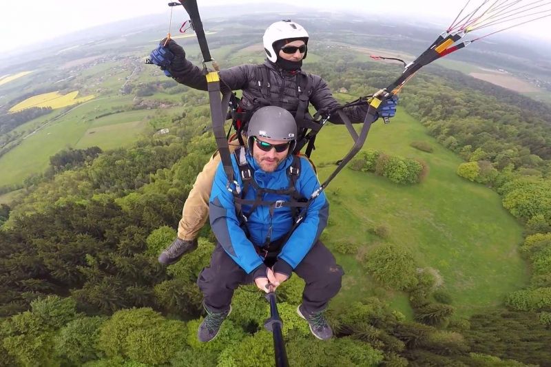 Kozákov paragliden in Tsjechië