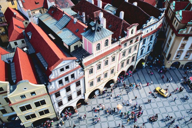 Het Oude Stadsplein in Praag