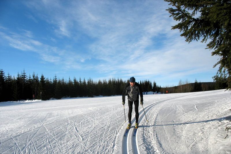 Wintersport Vitkovice langlaufen