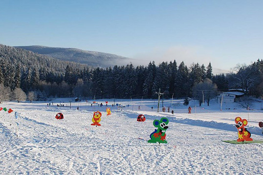 Skigebied voor kinderen in Janske Lazne