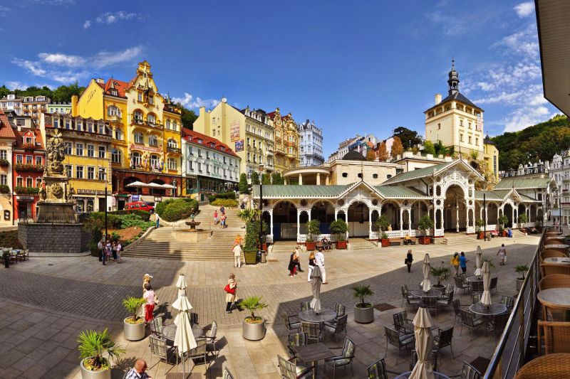 Karlovy Var in West Bohemen