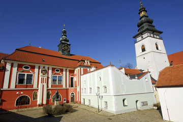 Kasteel van de heren van Říčany in Pelhřimov met Vysočina museum