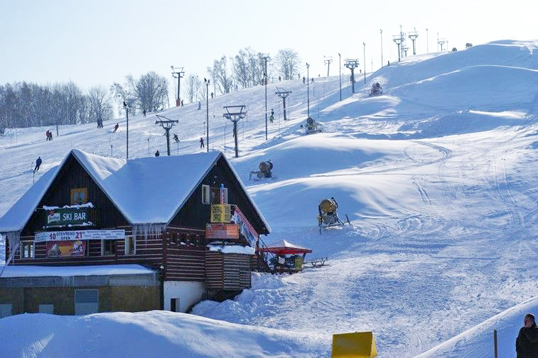Wintersport in Mladé Buky