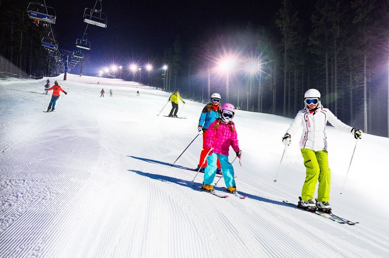Wintersport in skigebied Janske Lazne